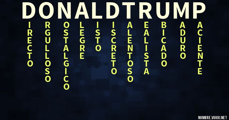 Acróstico donald trump
