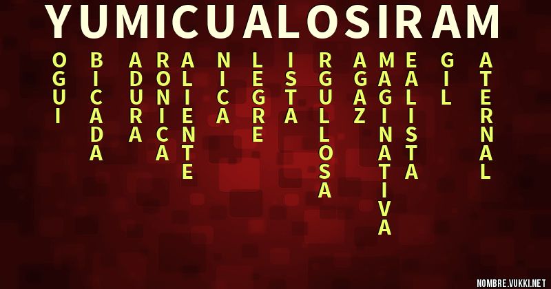 Acróstico yumicua losiram