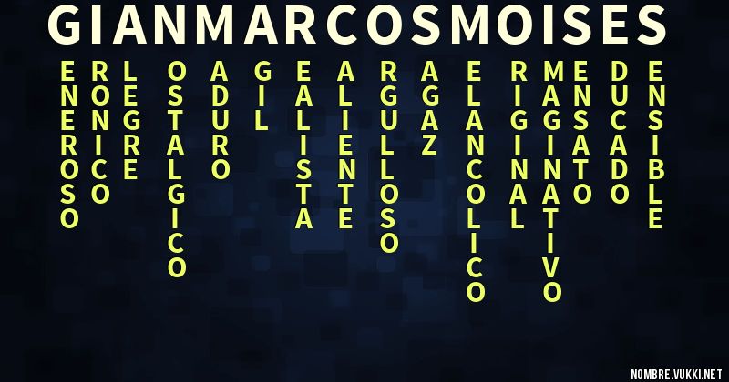 Qué significa gianmarcos moises