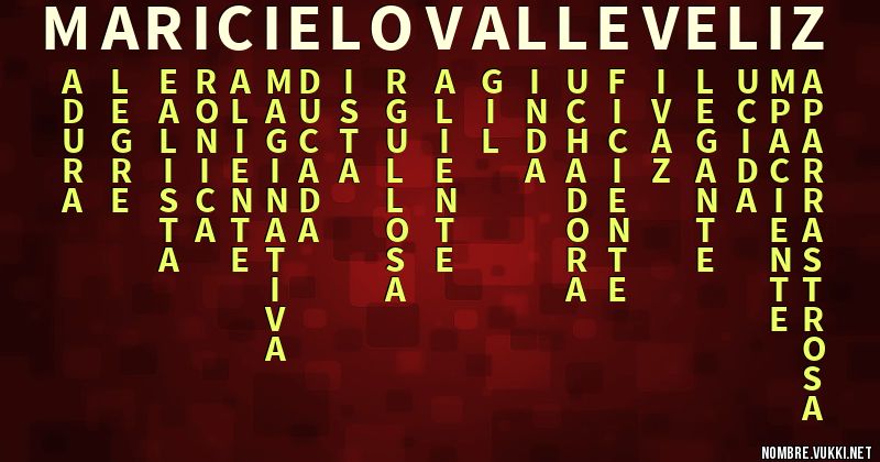 Acróstico maricielo valle veliz