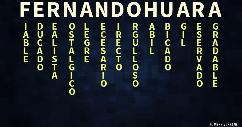 Acróstico fernandohuara