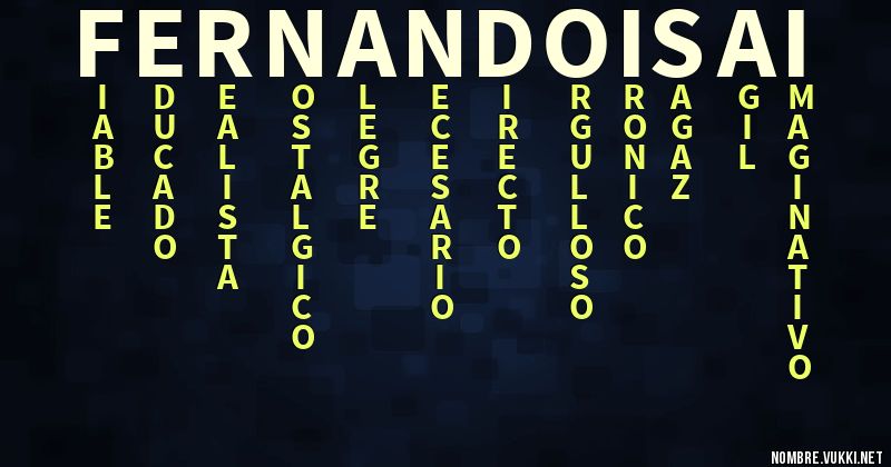 Acróstico fernando isaí