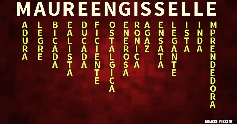 Acróstico maureen gisselle