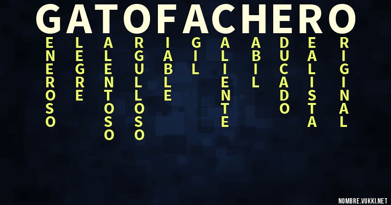 Acróstico gato fachero