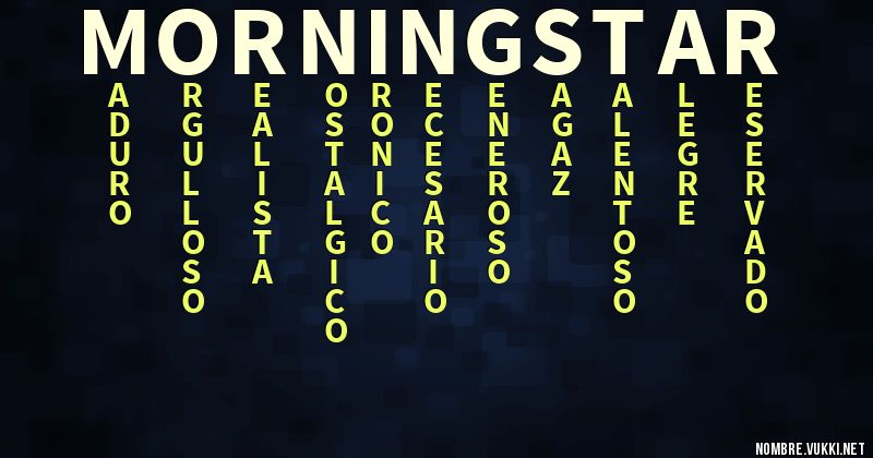 Acróstico morningstar