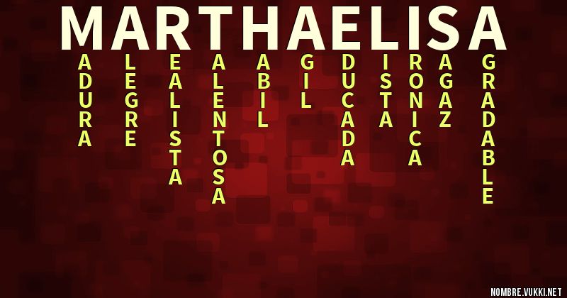 Acróstico martha elisa