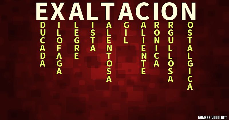 Acróstico exaltacion