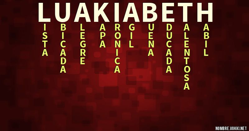 Acróstico lua kiabeth