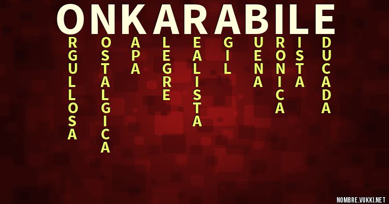 Acróstico onkarabile