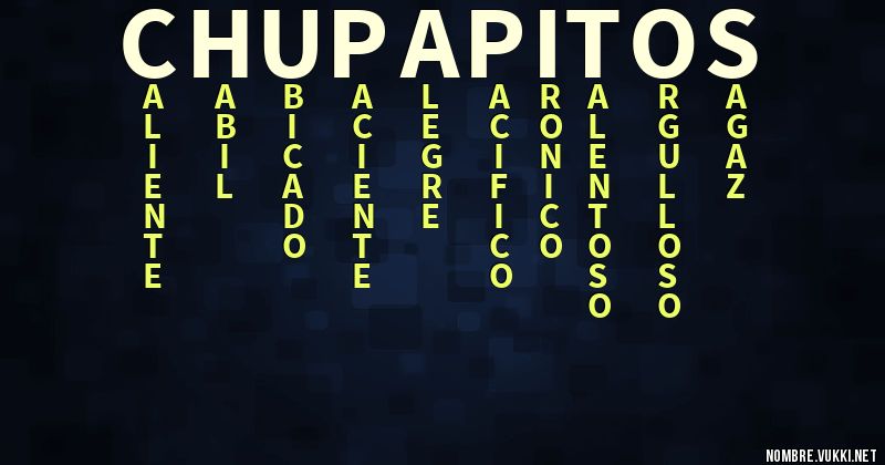 Acróstico chupapitos