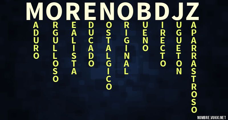 Acróstico morenobdjz