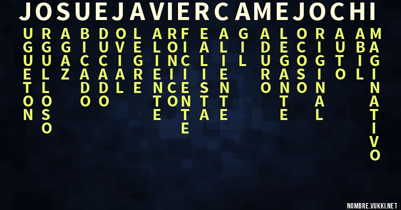 Acróstico josue javier camejo chi