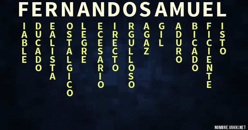 Acróstico fernando samuel