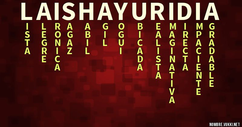 Acróstico laisha yuridia