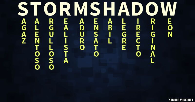 Acróstico storm shadow