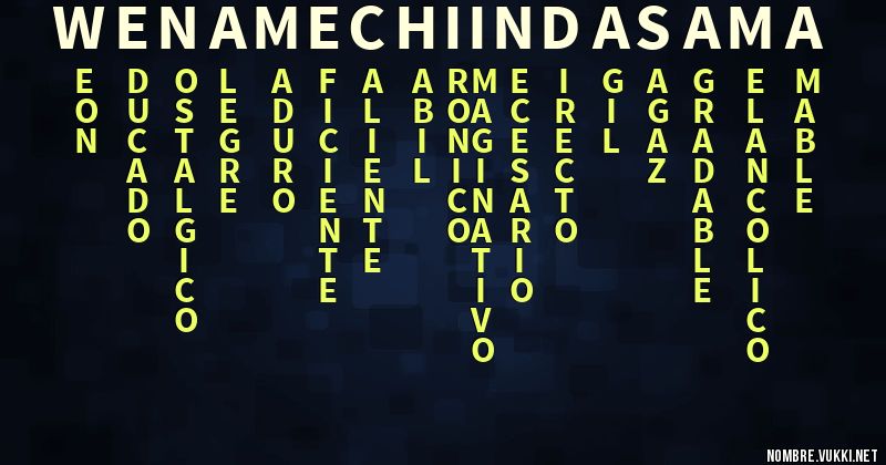 Acróstico wenamechiindasama
