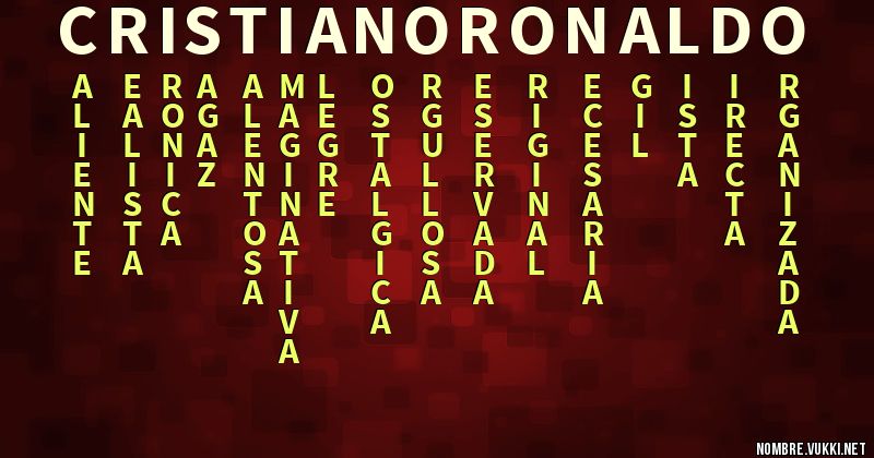 Acróstico cristiano ronaldo