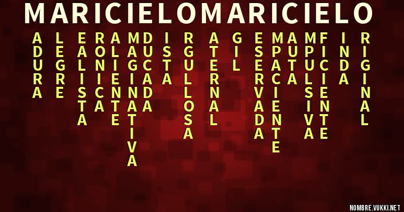 Acróstico maricielo maricielo