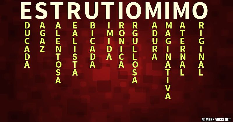 Acróstico estrutiomimo