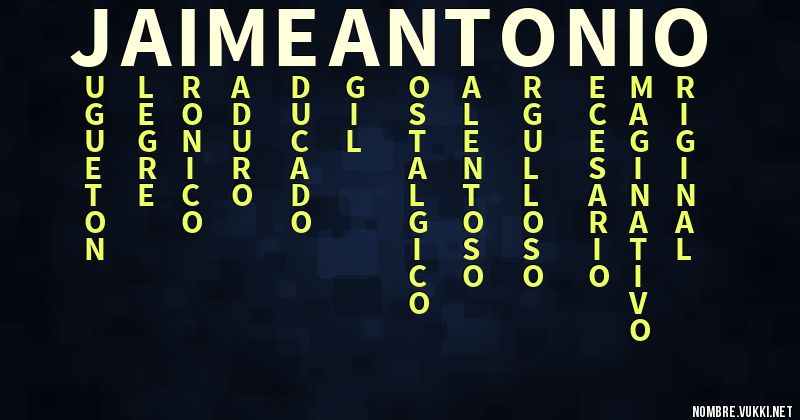 Acróstico jaime antonio