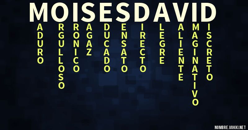 Acróstico moises david