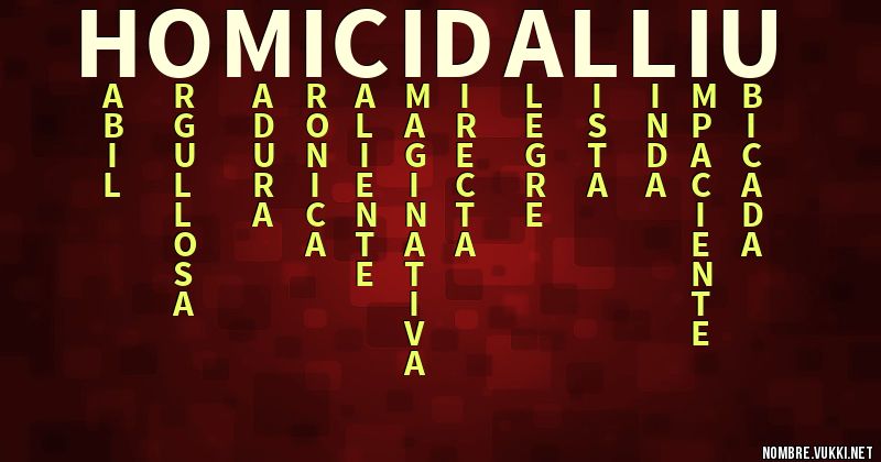 Acróstico homicidal liu