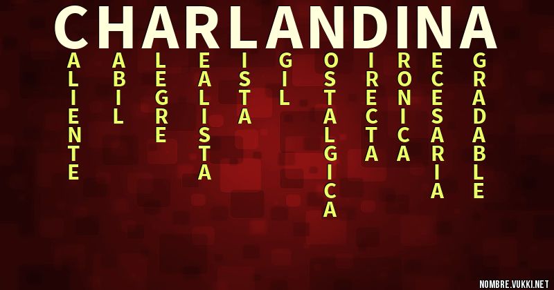 Acróstico charlandina