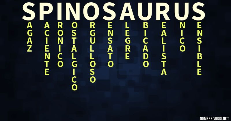 Acróstico spinosaurus