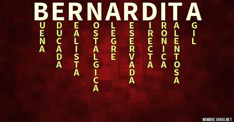 Acróstico bernardita