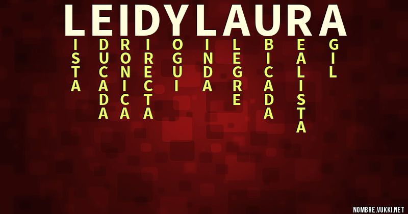Acróstico leidy laura