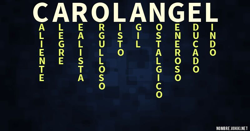 Acróstico carol angel