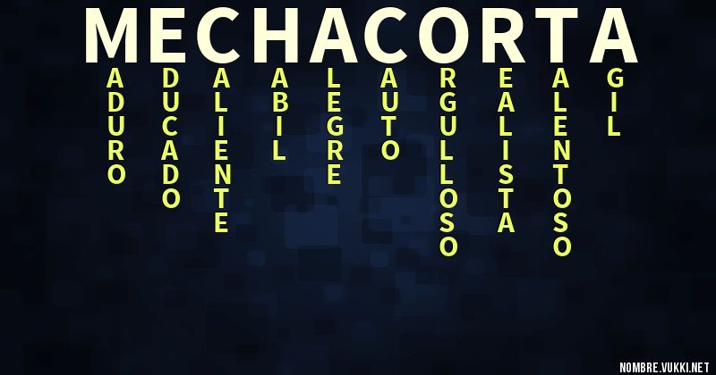 Acróstico mecha corta