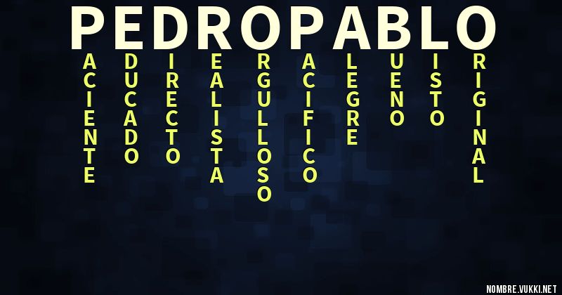 Acróstico pedro pablo