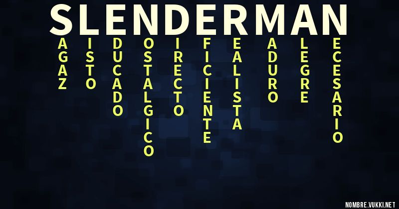 Acróstico slenderman