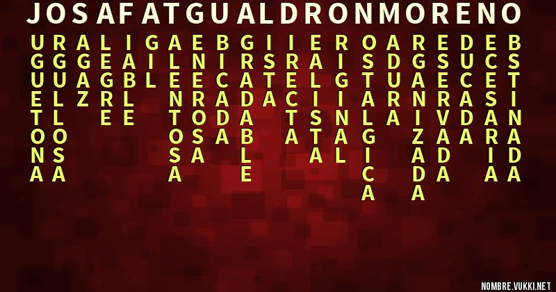 Acróstico josafatgualdronmoreno