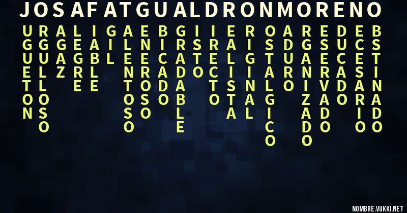 Acróstico josafatgualdronmoreno