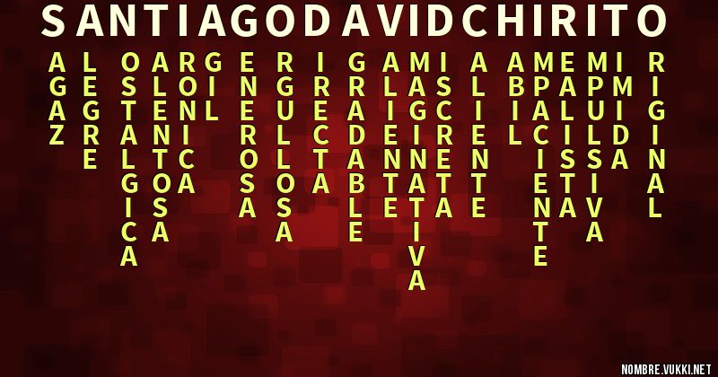 Acróstico santiago david chirito