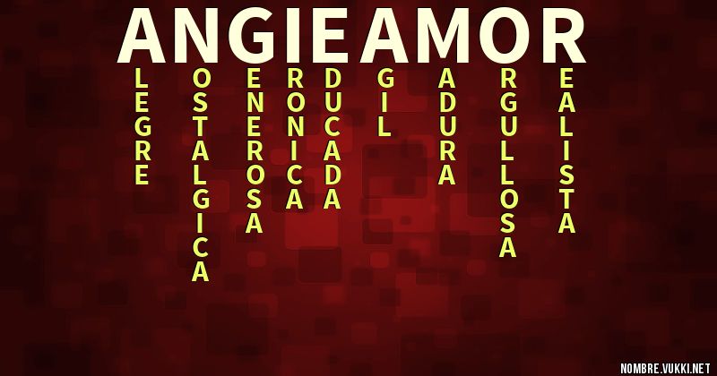 Acróstico angie amor