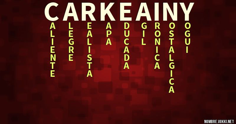 Acróstico carkeainy