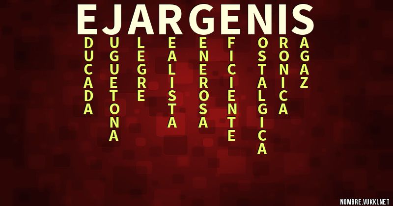 Acróstico ej:argenis