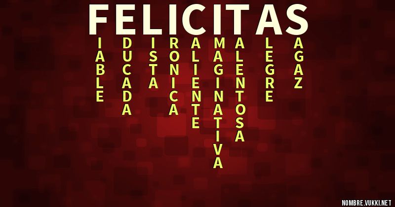 Acróstico felicitas