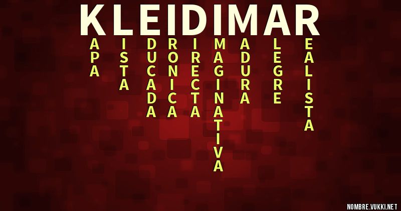 Acróstico kleidimar