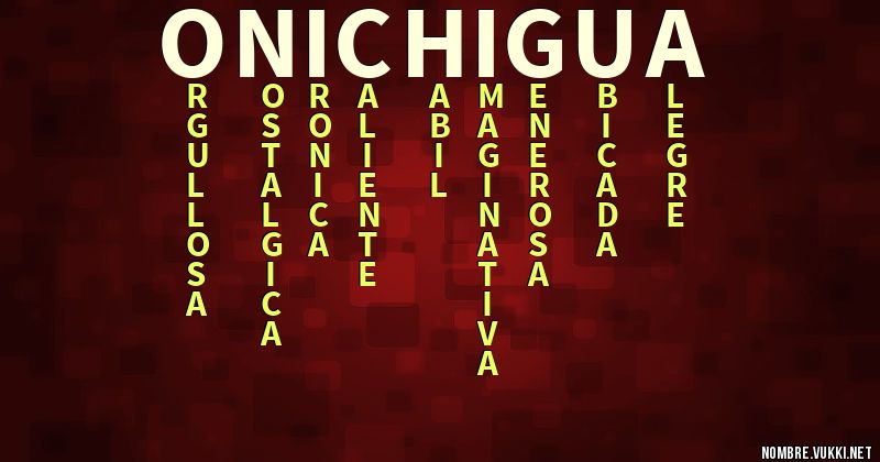 Acróstico onichigua