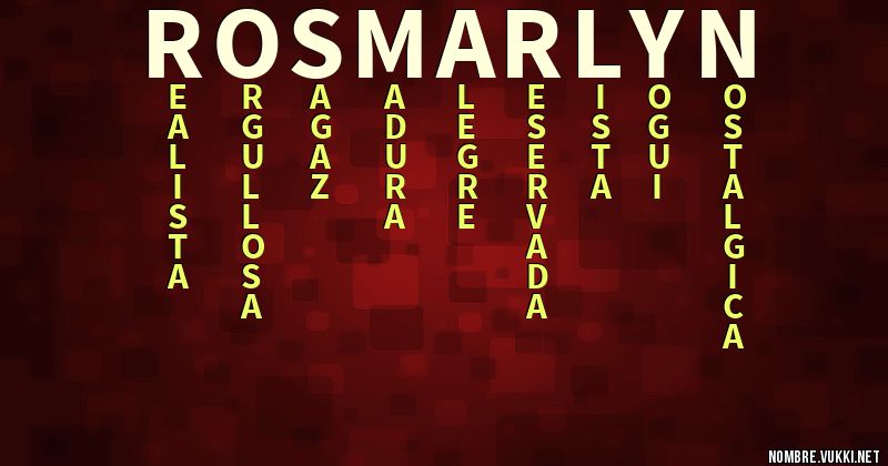 Acróstico rosmarlyn