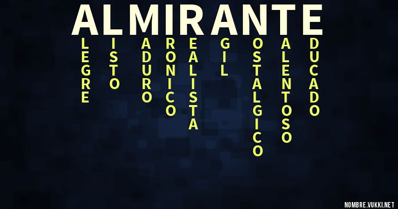 Acróstico almirante