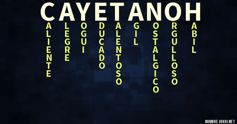 Acróstico cayetano h