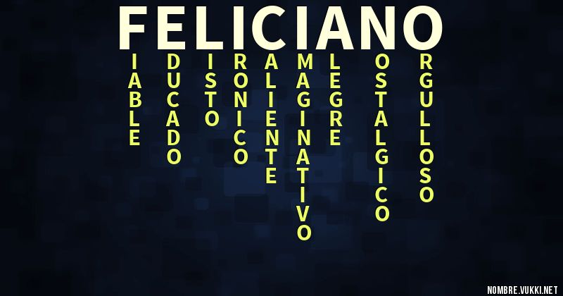 Acróstico feliciano