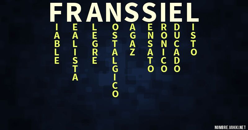 Acróstico franssiel