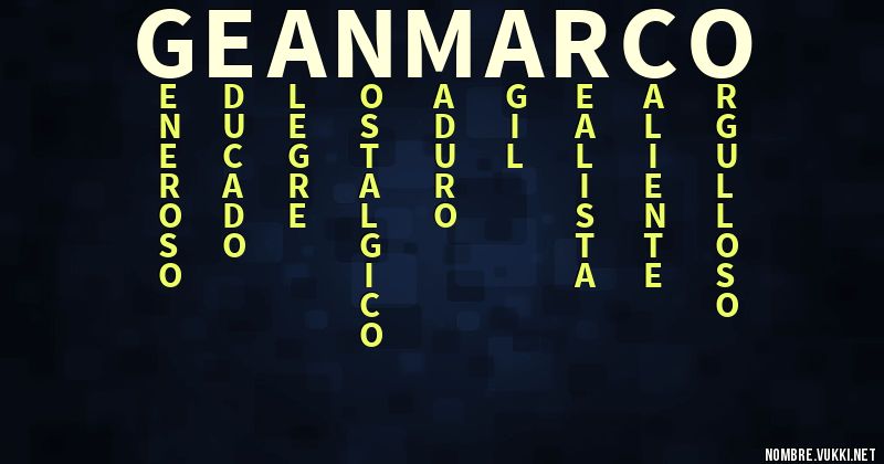 Acróstico geanmarco
