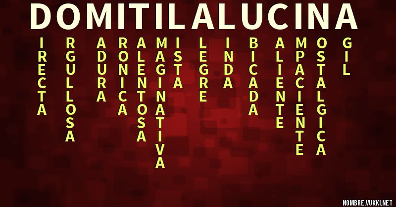 Acróstico domitila lucina